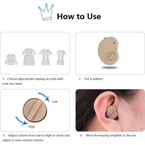 AXON Digital Ear Hearing Aid Adjustable Invisible Sound Amplifier Enhancer ITC Volume Control Elderly Deaf Hearing Aid In Ear