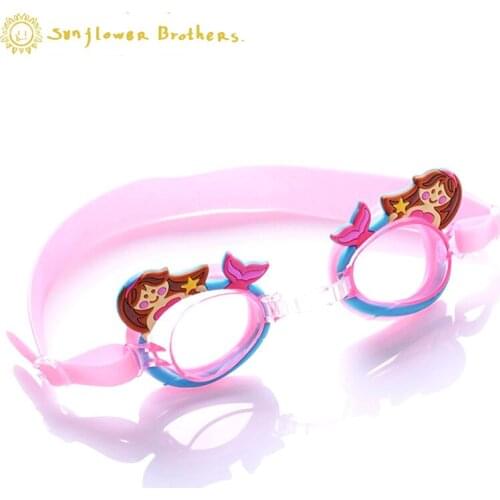 Childrens Waterproof Boxed Goggles Crab Cartoon Boys Girls Baby Anti-fog Waterproof Swimming Training Goggles