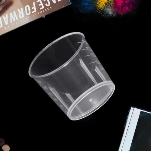 10Pcs Laboratory Bottle Lab Test Measuring 30ml Container Cups with Cap Plastic Liquid Measuring Cups 32CB