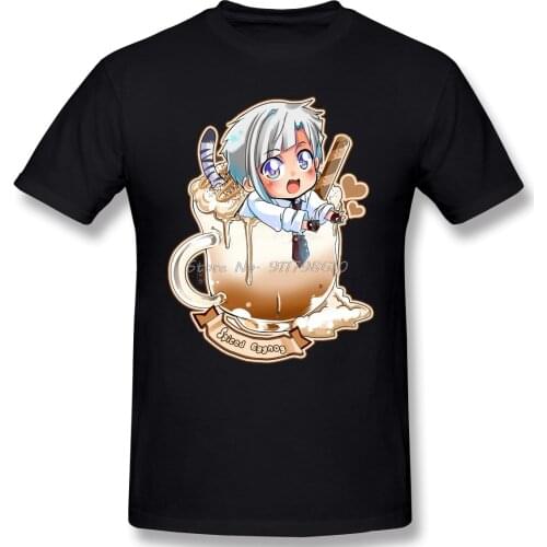 T-Shirt For Men Spiced Eggnog Atsushi Cotton Bungou Stray Dogs T Shirt Funny Anime Men Tee Streetwear Harajuku
