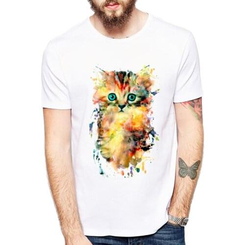 Harajuku tops Space Cat in Green Camo T-Shirt astronaut kitty galaxy t shirt Summer Fashion tees women men