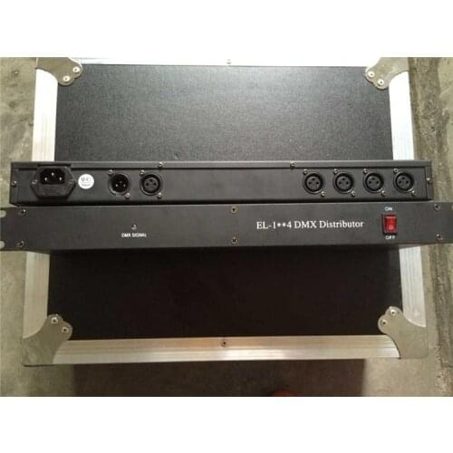 Hot sell Stage Lighting 4 DMX Signal Amplifier Signal Splitter 2 in 4 out 512 Signal Amplifier