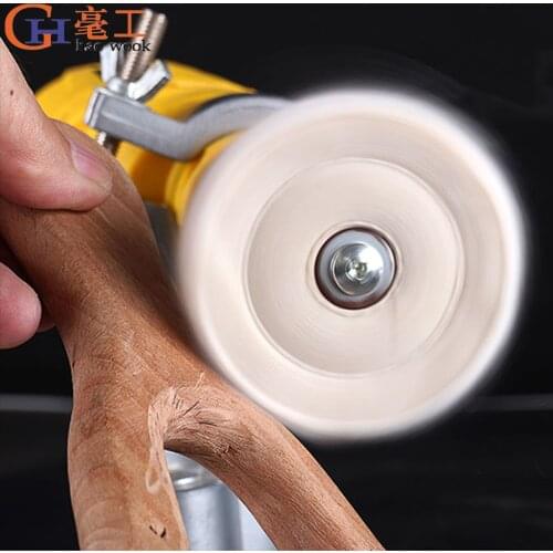 Haowook White 50-300mm Cotton Lint Cloth Buffing Wheel Gold Silver Jewelry Mirror Polishing Wheel 4mm Inner Hole 50 Layers