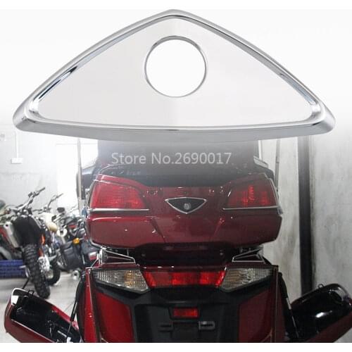 Motorcycle Chrome Fairing Trunk Lock Key Trim Accent Cover For Honda Gold Wing 1800 GL1800 01-17