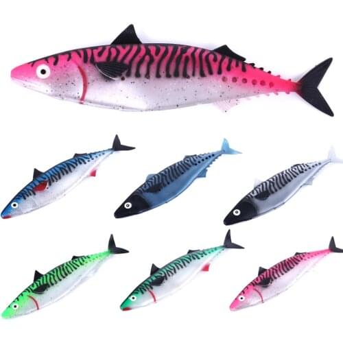 1PC Isca Artificial Soft Material Bait Ocean Boat 29cm 69g Fishing Lure Big Game Pesca Fishing Tackle