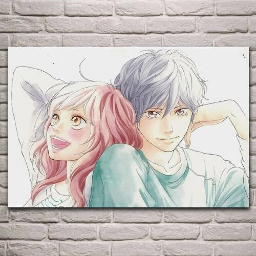 Ao Haru Ride anime love fantasy fabric poster living room home wall decorative canvas silk art prints KL566