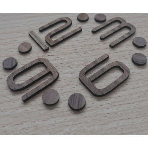 Solid Wood Wall Clock Parts Classic Wooden DIY Home Decor Clock Repair Accessories Clocks Numbers & Point Repair Essential Tools