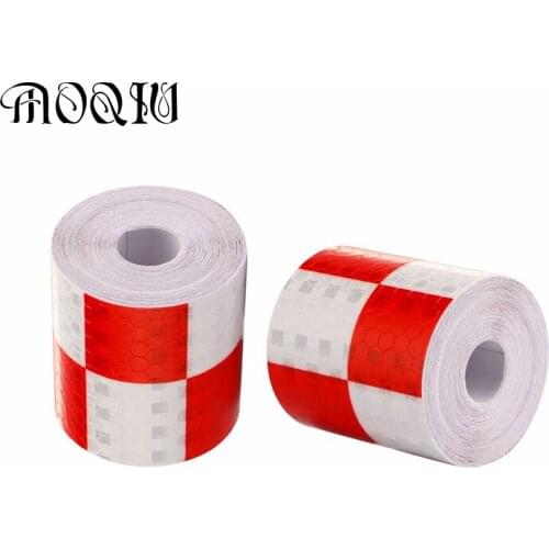 5cm x 1m Security Ribbon Tape Reflective Car Stickers-Styling Auto Adhesive Tape Warning Automobile Motorcycle Reflective Film