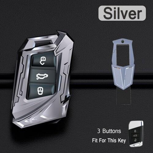 Hot Zinc Alloy Car Key Cover Case Shell Fob For VW Volkswagen Skoda Superb Magotan Passat B8 A7 Golf 3 Button Car-styling