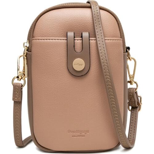 Small Pu Leather Crossbody Bags for Women Mini Mobile Phone Bag Shoulder Messenger Bag for Teenger Girl Bolsas Ladies Purse Bags