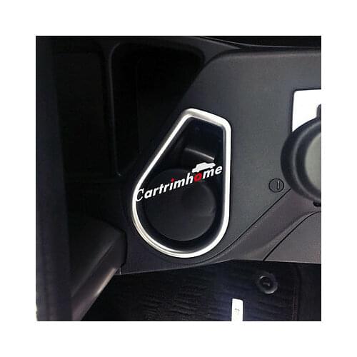 Matt Interior Cigarette Ashtray Frame Cover Trim 1pcs For Toyota RAV4 2016 2017