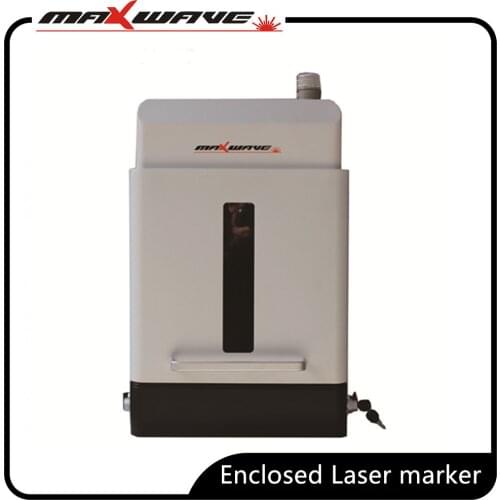 CE Powerful Enclosed type fiber laser marking machine for electronics components circuits engraving