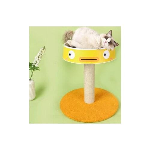 Cartoon Cute Cat Climbing Frame Cat Pet Supplies Grinding Claw Cat Toys Cat Jumping Platform Sisal Column Pet Supplies