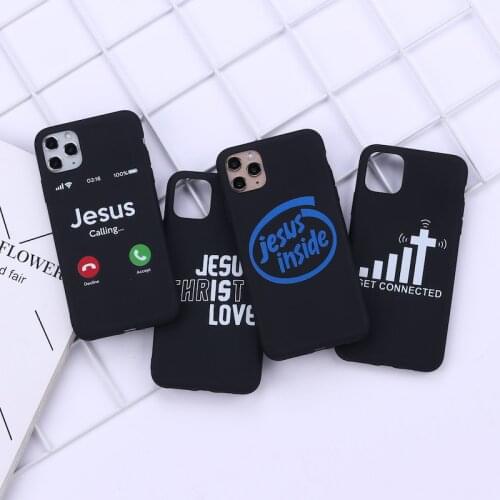 Jesus Christian Faith Cross Admire Phone Cover For iPhone 11 Pro Max X XS XR Max 7 8 7Plus 8Plus 12 SE Soft Silicone Case