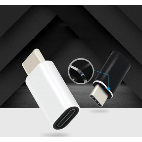 For Lightning 8Pin to Micro USB Female / Type C Male Charge Adapter Converter for iphone Cable for Xiaomi huawei Android Phone