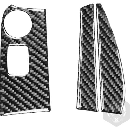 Suitable for 2014-2019 Chevrolet Corvette C7 carbon fiber navigation frame with decorative patches on both sides