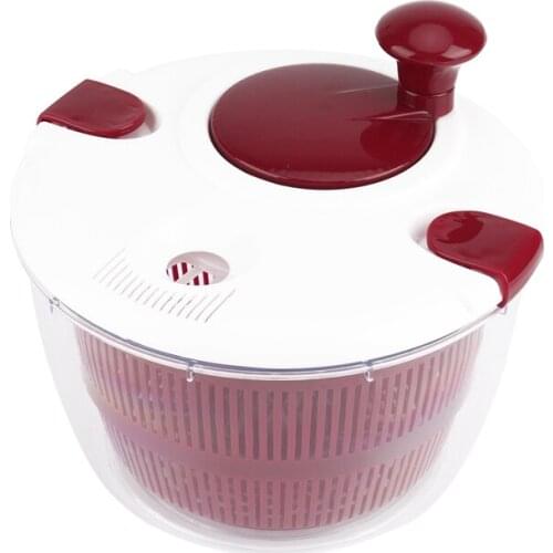 Kitchen Vegetable And Fruit Dryer Portable Salad Spinner Lettuce Vegetable Washing Machine Filter Dryer-ABUX
