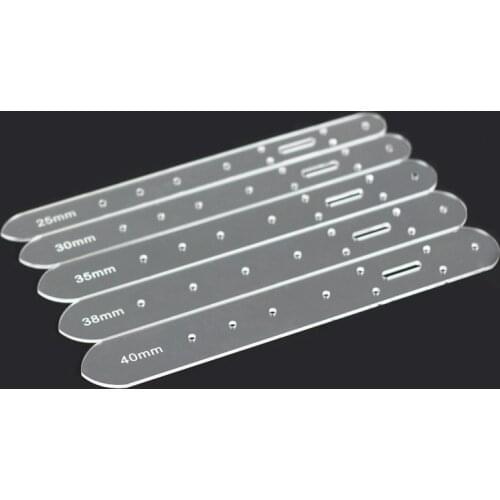 Practical Leather Belt Hole Punch Positioning Tools Plastic Leather Punching Positioning Template DIY Leather Craft Accessories