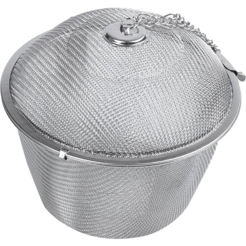 Extra Large Stainless Steel Twist Lock Mesh Tea Ball Tea Infuser with Hook Chain