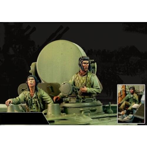 Unassambled 1/35 ancient Crews include 3 MAN (NO TANK ) Resin figure miniature model kits Unpainted