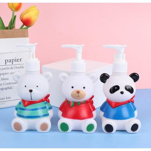 1 Pieces Cute Bear Portable Lotion Bottle Liquid Soap Dispenser Shower Gel Shampoo Bottle 200ml