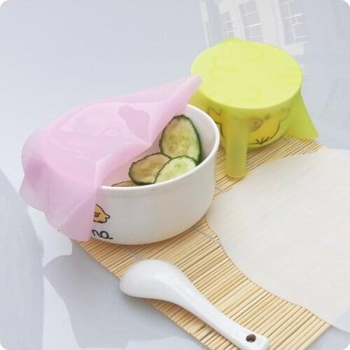1PCS Multi-Functional Reusable Silicone Refrigerator Food Storage Cover Saran Wrap Cling Film