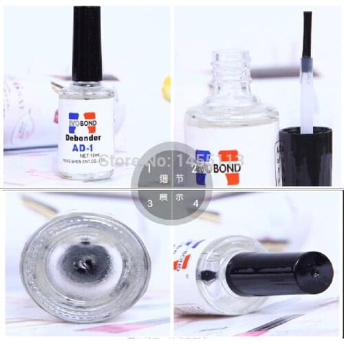 10ml Nail Special Nail Glue Remover AD-1 Sol Dismount False Eyelashes Glue Cleaner Liquid Debonder