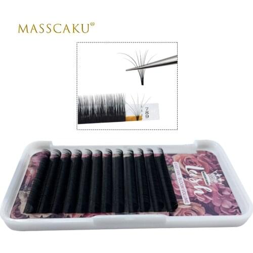 2021 Popular Matte Easy Fan Lashes One Second Rapid Blooming Eyelash Extension Natural Synthetic Mink Eyelashes individual