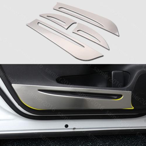 4x Steel Door Anti-Kick Anti-Dirty Protector Cover Trim For Honda CRV CR-V 12-16