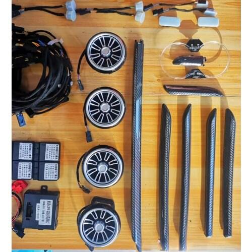 Car Luminous Strips For Audi A3 8V 2013-2019 MQB Dashboard Air Vent Decorative Ambient Light LED Atmosphere Nozzle Lamp 30-Color