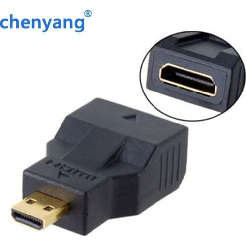 Free shipping high quality Mini HDMI- compatible Female to Micro HDMI Male Adapter Perfect for Smartphone to HDTV