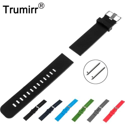 Quick Release Pin Watchband 17mm 18mm 19mm 20mm 21mm 22mm Universal Silicone Rubber Watch Band Strap Resin Bracelet