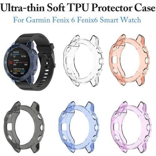 Case For Garmin Fenix 6 Smart Watch Protector Cover Case Soft TPU Protector Silicone Cases For Garmin Fenix6 Accessories