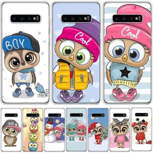 Baby Cute Owl Lover Cartoon Candy Phone Case For Samsung GalaxyA90 A71 A70 A51 A50 A41 A40 A30 A21 A10 A9 A8 A7 A6Plus M30S A20E