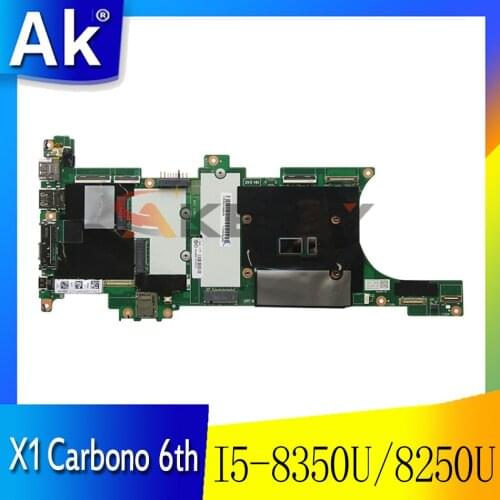 EX480 NM-B481 para 2018 thinkpad X1 Carbono 6th Gen laptop motherboard CPU: I5-8350U/8250U RAM: 8GB FRU 01YR218 01YR214 01YR208