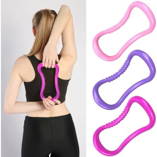 Fitness Exercise Yoga Circle Ring Pilates Workout Calf Arm Chest Waist Training Stretch Resistance Trainer Home Gym Equipment