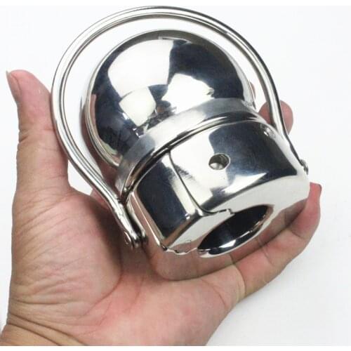 Good Drainage Hollow Penis Casing Sleeves Ring Scrotum Casing Sleeves Ring Bondage Pendant Scrotum Stretcher Ball BB2-91