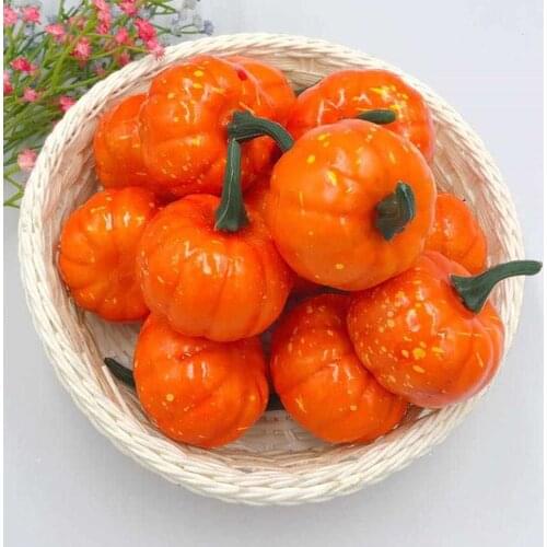 Faux small pumpkin fake artificial vegetables model supermarket shopping mall christmas holloween decorations props kids toys