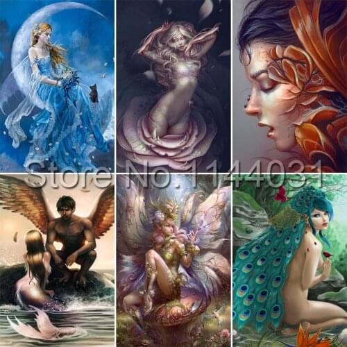 5D Full Resin Square Diamond Painting Diamond Embroidery Needlework Diamond Mosaic Cross Stitch Home Decoration Fairy