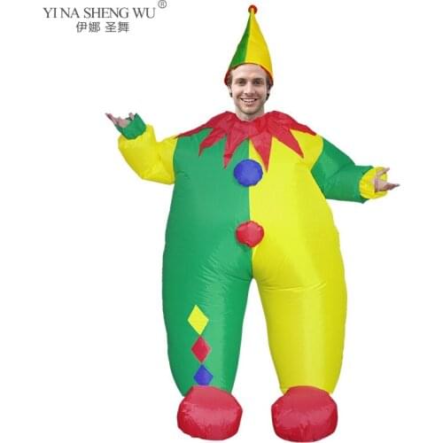 Adult Kids Party Costume Clown Inflatable Costumes Dress up Funny Carry on Santa Carnival Xmas Cosplay Clothes for Men Women New