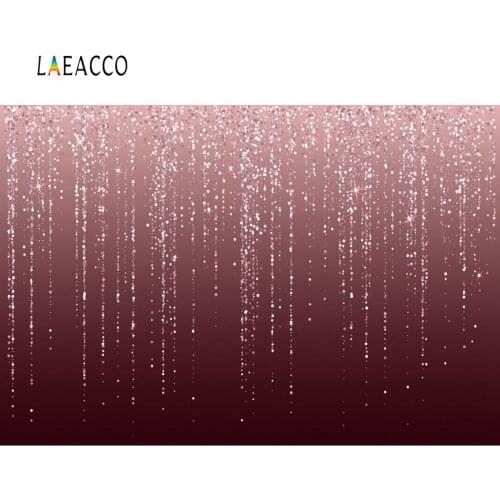 Laeacco Pink Strings Of Shiny Dots Wedding Love Birthday Party Decor Child Portrait Photography Background Photographic Backdrop