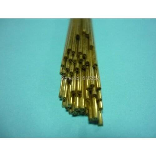1.2mmx500mm Multihole Ziyang Brass Electrode Tube for EDM Drilling Machines