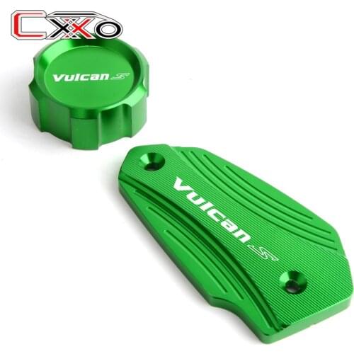 Fashion Accessories For KAWASAKI VN650 Vulcan S 650 EN650 2015 2016 2018-2020 Front&Rear brake Fluid Reservoir Cap Cover