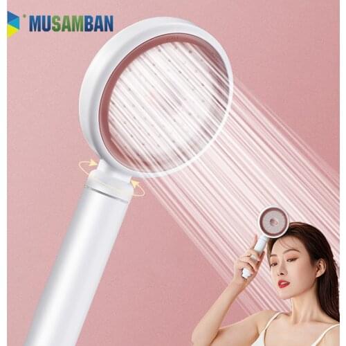 MUSAMBAN Pressurized Shower Head Beauty SPA Shower Home Bathroom Bath Set Bathroom Accessories Water Saving Rain Bath Showers