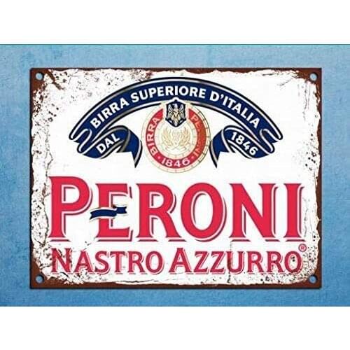 New 20X30 Tin Sign Peroni Beer Bar Den Safety Aluminum Metal Sign for Wall Decoration