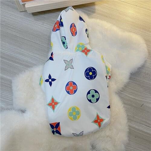Dog autumn and winter new thick waterproof cotton coat pet trendy brand clothing law fight Corgi Schnauzer Teddy
