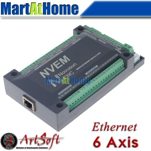 NVEM6 V2 CNC 6 Aixs 200KHZ Ethernet MACH3 Motion Control Card for Servo Motor, Stepper Motor #SM726 @SD
