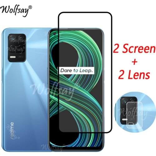 Full Cover Tempered Glass For Oppo Realme 8 5G Screen Protector For Oppo Realme 8 5G Camera Glass For Oppo Realme 8 5G Glass 6.5