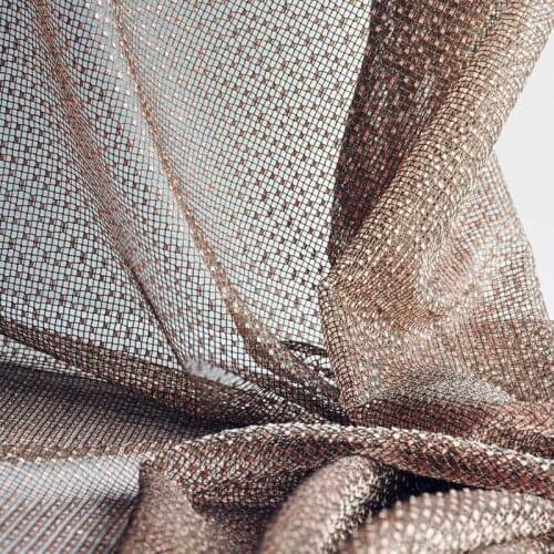 Custom curtain modern minimalist bobbinet coffee white grey mesh bedroom livingroom curtain window tulle yarn M186