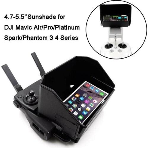 Foldable Sunshade Hood Upgraded 4.7-5.5 inch Phone Remote Sun Hood For for DJI Mavic Air Pro Zoom SPARK